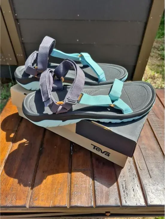 NEW Teva Hurricane XLT2 Sport Sandals Women Sz 14 Pastel Tirquoise Hiking - Picture 4 of 7
